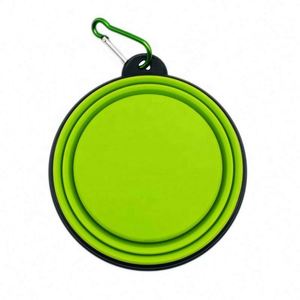 New Design Silicone Portable Pet Bowl Multifunctional Outdoor Hanging Folding Dog Basin - Product Image 5