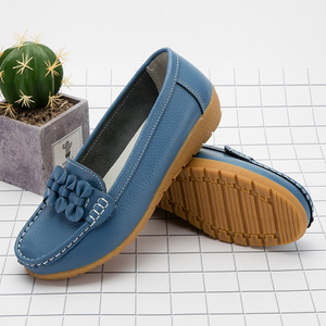 Scarpe Basse in Pelle di Alta Qualità per Donne <span class=keywords><strong>con</strong></span> <span class=keywords><strong>Tacco</strong></span> Basso, Mocassini Casual da Donna, Comode Scarpe da Ballerina per Infermiere - Product Image 6