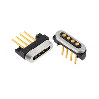 Conector de Datos Magnético HYTEPRO M411H de 4 Pines Rectos para Dispositivos Electrónicos Médicos y Wearables