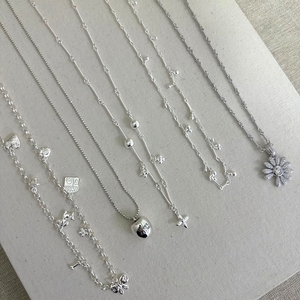 Joyería de lujo Mujer CZ Cubic Zirconia Collar de cristal Semi Joias joyeria plata 925 - Product Image 1