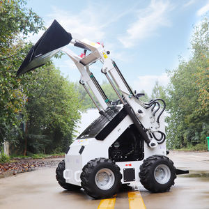 รถตักล้อยางขนาดเล็กคุณภาพสูง ระบบขับเคลื่อนแบบตีนตะขาบ พร้อมมอเตอร์ปั๊ม PLC  รับน้ำหนักได้สูง  ความจุบุ้งกี๋ 0.2 ลูกบาศก์เมตร พร้อมเครื่องยนต์ - Product Image 1