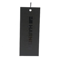 Étiquettes volantes personnalisées pour vêtements, étiquettes blanches avec logo estampé à chaud or, pour jeans et vêtements