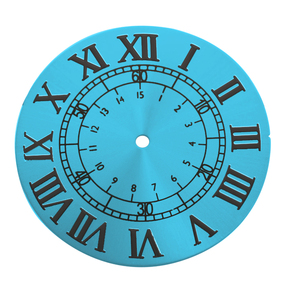 Montre ronde bleu mer profonde cadran motif soleil lettres romaines en or Rails en or Index Minutes secondes montre-bracelet pièces - Product Image 6