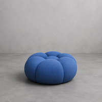 Pouf ottoman en mousse compressée sous vide, moderne, en tissu doux, pour salon et salle de séjour