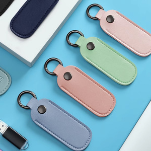 มีสินค้าในสต็อก: พวงกุญแจหนังขนาดเล็กหลากสี/เคสป้องกันสำหรับแฟลชไดรฟ์ USB, ที่เก็บข้อมูลแฟลชไดรฟ์ USB แบบพกพาและใช้งานได้กับทุกอุปกรณ์ - Product Image 3