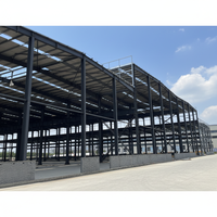 Bâtiment moderne en structure acier pour élevage de poulets, poulailler léger, poulailler mobile pour poulets de chair, poulailler commercial mobile