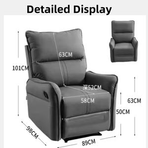 Sillón reclinable extensible de cuero sintético opcional eléctrico <span class=keywords><strong>Manual</strong></span> naranja Popular de estilo moderno para dormitorio - Product Image 6