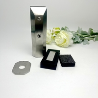 Accessoires de balustrade pour terrasse extérieure : Support carré pour verre en acier inoxydable 304, pince de panneau à un trou, résistant à la rouille, pour escalier