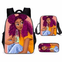 Sac à dos scolaire pour enfants, filles et garçons, unisexe, en impression 3D, imperméable, écologique, style arts africains, vente en gros