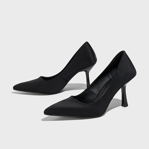 Chaussures à talons hauts de qualité supérieure 2025 pour femmes, style stiletto, bout pointu, simples, pour mariée ou demoiselle d'honneur, couleur rouge - Product Image 5