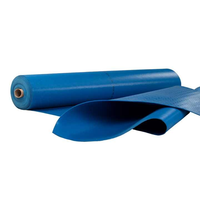 Tapis de sol en caoutchouc robuste pour bétail, antidérapant, pour écuries, disponible sur mesure, rouleau de feuille de caoutchouc bleu, tapis de sol