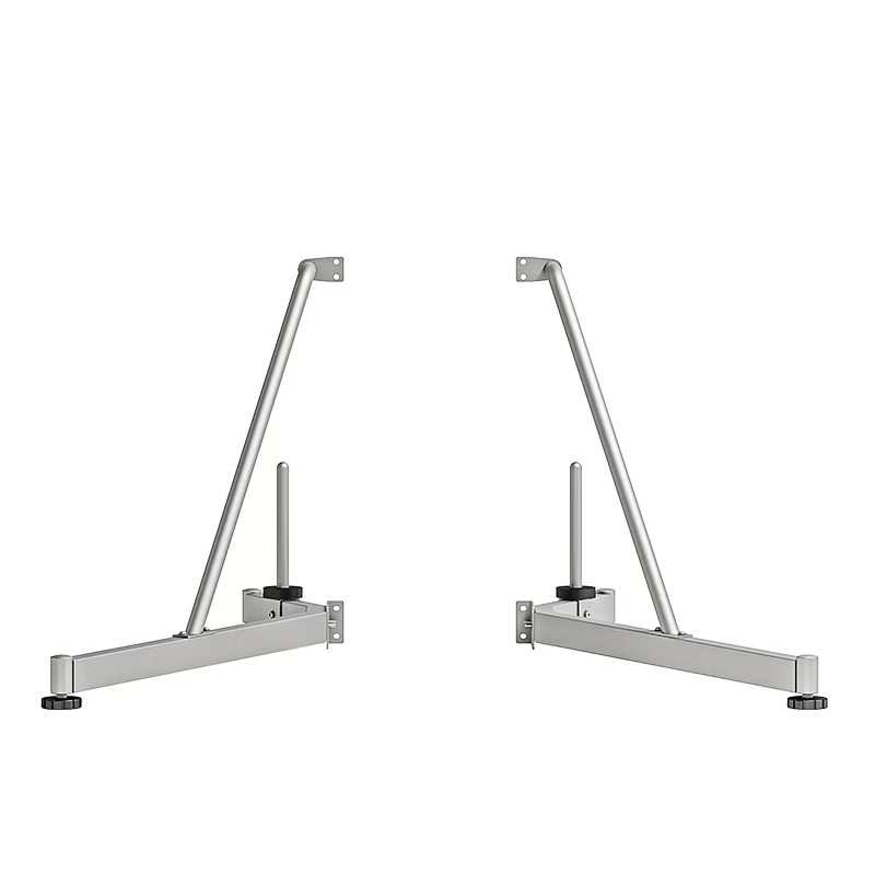 Support d'accessoires argenté