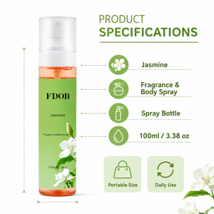 Fragancia <span class=keywords><strong>de</strong></span> jazmín para <span class=keywords><strong>mujer</strong></span>, desodorante en aerosol, Perfume para el cuidado corporal, fácil <span class=keywords><strong>de</strong></span> absorber para uso diario, venta al por mayor - Product Image 3