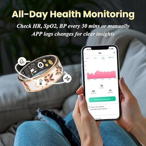 Bague Intelligente Émail IP68 Étanche Moniteur de Santé 24/7 Fréquence Cardiaque Caméra à Distance Suivi de Santé Familial Tracker de Fitness Intelligent - Product Image 5