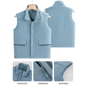 เสื้อกีฬากลางแจ้งแบบมีซับในขนแกะ คอตั้งหนา สีพื้น ใส่ได้ทุกวัน มีหลายสีให้เลือก - Product Image 4