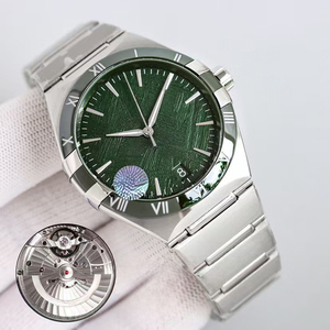 Reloj de Lujo para Hombre de Alta Calidad, Automático, Luminoso, Resistente al Agua, con Cristal de Zafiro, Correa de Acero Integrada, Esfera Verde y Bisel de Cerámica - Product Image 2