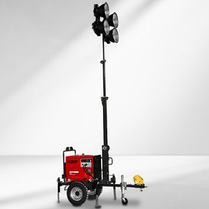 Tháp chiếu sáng di động 9M cao có thể điều chỉnh tháp chiếu sáng nhỏ gọn bền với đèn LED 4*1000W - Product Image 5