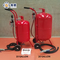 Pot de sablage pneumatique mobile portable de 10 gallons pour le décapage de peinture industrielle
