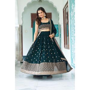 Collection de Lehenga pour femmes de qualité supérieure, tenues de mariée et de mariage de luxe, disponibles en gros - Product Image 1
