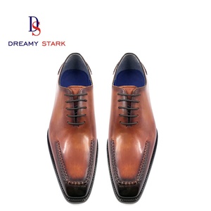 Chaussures de mariage formelles Oxford, en cuir véritable fait main, durables, nouveau design, haute qualité, style vintage, pour hommes, luxe, logo personnalisé, légères - Product Image 4