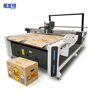 Cortadora digital automática para paredes dobles BC flute de 60 mm con hendido y ranurado para máquina de corte de cartón CNC REMEYA - Product Image 1