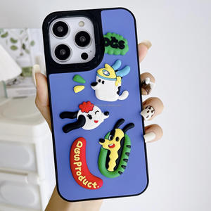 आईफोन 14 15 16 प्रो मैक्स कार्टून डिजाइन फोन के लिए 3 डी वास्तविक सिलिकॉन केस - Product Image 3