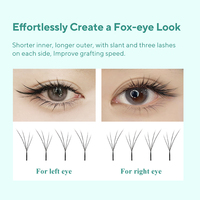 DIYDAY Produk Baru Fox 345D W 0.07 CD Curl Bulu Mata Mink Individual untuk Grosir