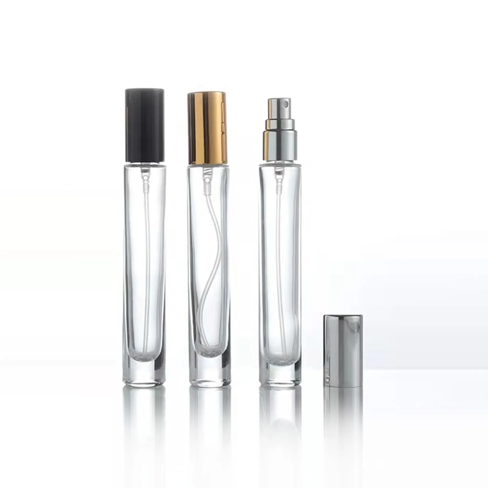 Empty Fragrance Sample Trial Vials Tube Small Mini Perfume Tester Glass Bottle With Spray Cap