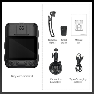 רב פונקציה עמיד למים ip66 חיטוי גוף המצלמה gps חיצוני 2 אינץ 'lcd מלא וידאו מצלמת וידאו HD - Product Image 4