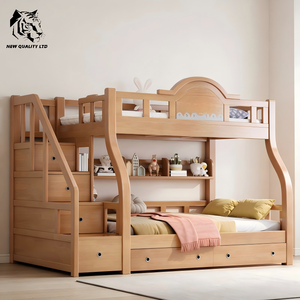 Lit superposé en bois pour enfants, nouveau design, fabrication chinoise, prix bas, OEM ODM, grand stock disponible, prêt à être expédié. - Product Image 4