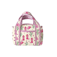 Sac de maquillage mini-duffle personnalisé avec monogramme, cadeau en gros pour elle, sac fourre-tout matelassé, mini-sac à main matelassé doux et léger