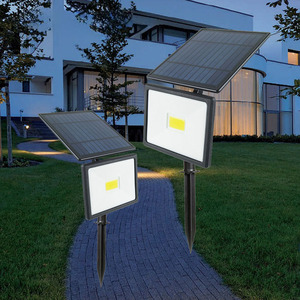 Lámpara Solar LED COB Súper Brillante para Pared, Integrada, de Aluminio Fundido a Presión, Impermeable IP65, 8-10h, Sensor de Movimiento, 3500K, para Jardines - Product Image 3
