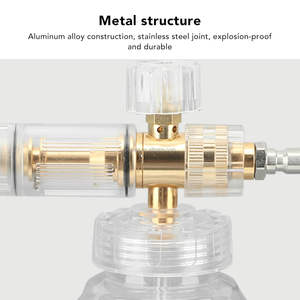 Cañón de Espuma para Lavado de Autos, Pistola de Espuma Blanca y Transparente - Product Image 5