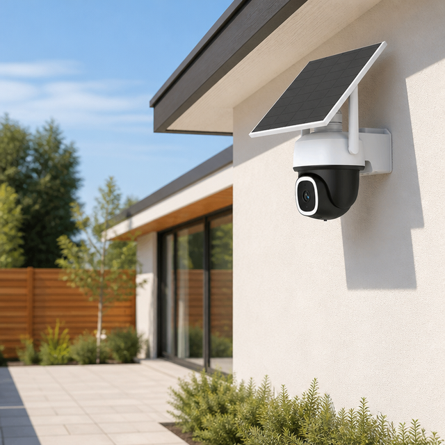 4G Solar Powered Security Camera Outdoor Smart Home AOV Recording Large Battery PTZ Human Detection Two-Way Audio CMOS 3MP