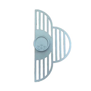 New Modern Hollow Four-leaf Clover Oval Bronze Drawer <b>Small</b> Handle Bathroom Cabinet Exquisite Carved Wardrobe Cabinet Matte Gray - Product Image 3