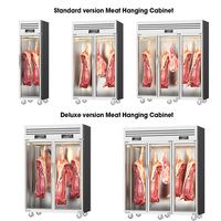 Équipement de réfrigération pour supermarchés : Vitrine à viande suspendue, Vitrine de maturation à froid pour bœuf, Vitrine réfrigérée pour la maturation à froid des steaks, Armoire de marinade pour viande