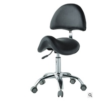 Fauteuil dentaire mobile EU-EB569, norme médicale complète, tabouret de médecin en cuir PU, tabouret roulant pour dentiste avec dossier.