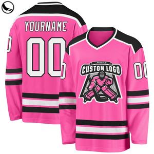 BETHERIVAL Vente flash Maillot de hockey sur glace personnalisé avec broderie appliquée 100% polyester - Product Image 3