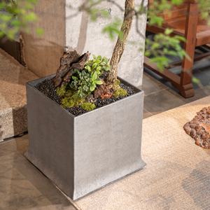 Maceta Cuadrada Grande <span class=keywords><strong>de</strong></span> Fibra <span class=keywords><strong>de</strong></span> Arcilla, Estilo Minimalista Moderno Chino, para Jardín y Hogar, Venta al por Mayor por Super Flowerpot Factory - Product Image 2