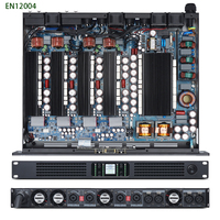 Amplificateur numérique de classe D Eeleuni EN-12004, 4 canaux, 2000 W, 8 ohms, haute efficacité, faible consommation d'énergie et de chaleur, longue durée de fonctionnement