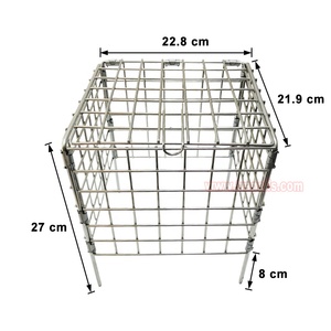 Piège à taupes et campagnols en métal pour jardin extérieur, facile à installer, avec panier de sécurité et cage de protection - Product Image 2