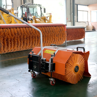 Souffleuse à neige autoportée à transmission intégrale, balayeuse et déneigeuse, moteur essence Loncin 420cc 15HP avec brosse de 110cm
