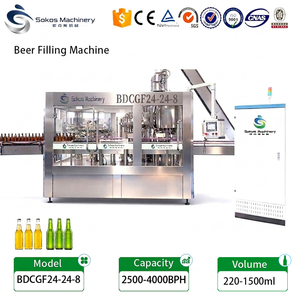 Sokos Automatic Isobaric Filling Machine Glass Bottle <b>Beer</b> Production Line Plant Project Isobaric Filling Machine - Product Image 1