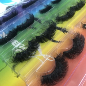 Prix de gros 10 paires de styles populaires mixtes oeil de chat volume dramatique ensemble de faux <span class=keywords><strong>cils</strong></span> longs multipack - Product Image 2
