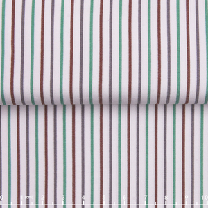 Tessuto Popeline Premium in Cotone Lyocell Tinto in Filo a Righe Colorate, Trattato con Ammoniaca Liquida, per Camicie da Uomo, Donna e Bambino, Anti-piega - Product Image 2