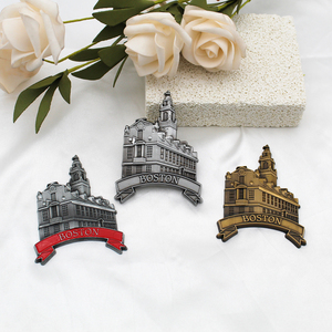 Aimant de réfrigérateur en métal personnalisé de la ville de Boston en gros, cadeau personnalisé, aimant de réfrigérateur en alliage de zinc avec drapeau américain pour les souvenirs de <span class=keywords><strong>voyage</strong></span> aux États-Unis - Product Image 3