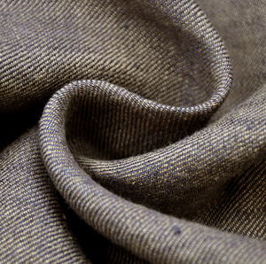 ผ้าป่านผ้าลินินย้อมสีคงทนสีสูงวัสดุเสื้อผ้าสไตล์เงินแบบเก่าพื้นผิว - Product Image 1