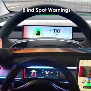 Màn hình hiển thị trên kính lái Vjoycar HUD, đồng hồ tốc độ, áp suất lốp, màn hình IPS 8.9 inch cho Tesla Model Y/3 mới - Product Image 6