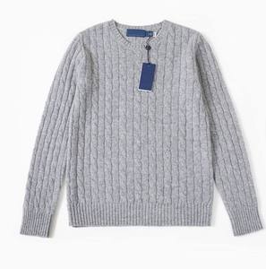 Pulls pour femmes, pull de créateur tendance, décontracté, à manches longues, tricoté pour l'hiver, à rayures, col rond, vente en gros - Product Image 5