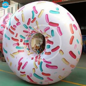 Globo inflable con forma de donut, Ideas para fiestas en la <span class=keywords><strong>playa</strong></span>, modelo de comida de hamburguesa de helado inflable gigante para publicidad inflable - Product Image 4